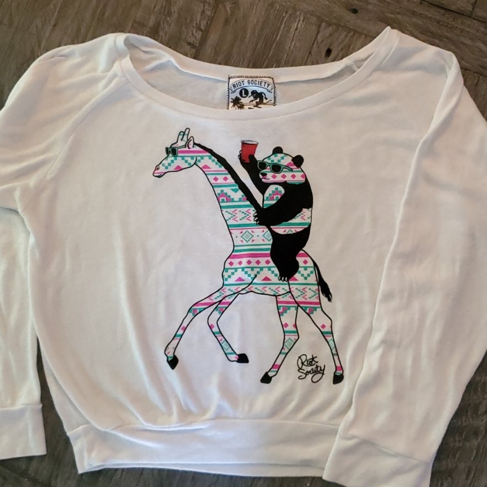 Humorous long sleeve T-shirt